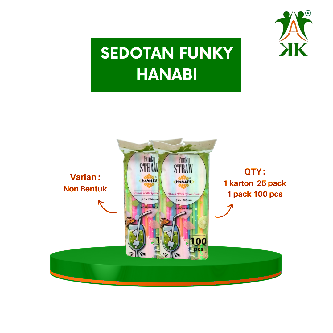 Sedotan Funky Non Bentuk Hanabi - Image 3